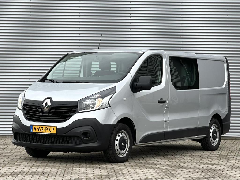 Renault Trafic 1.6 dCi L2 DC Dubbele cabine MARGE btw vrij, Auto's, Bestelauto's, Voorwielaandrijving, Gebruikt, Euro 6, 2000 kg