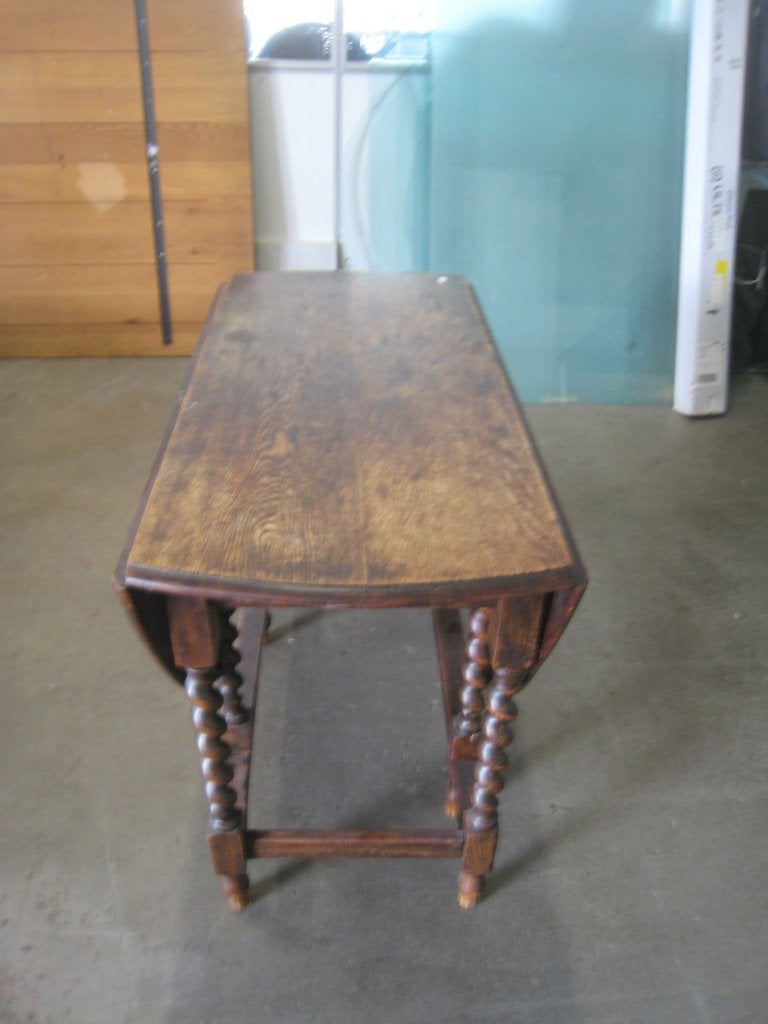 Antieke eiken gateleg tafel