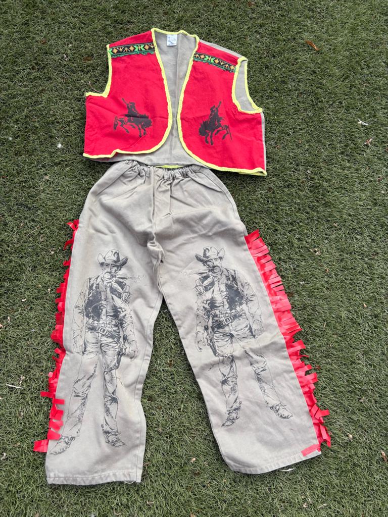 Cowboy verkleedset maat 140, Ophalen of Verzenden, Gebruikt, 134 t/m 140, Jongen of Meisje