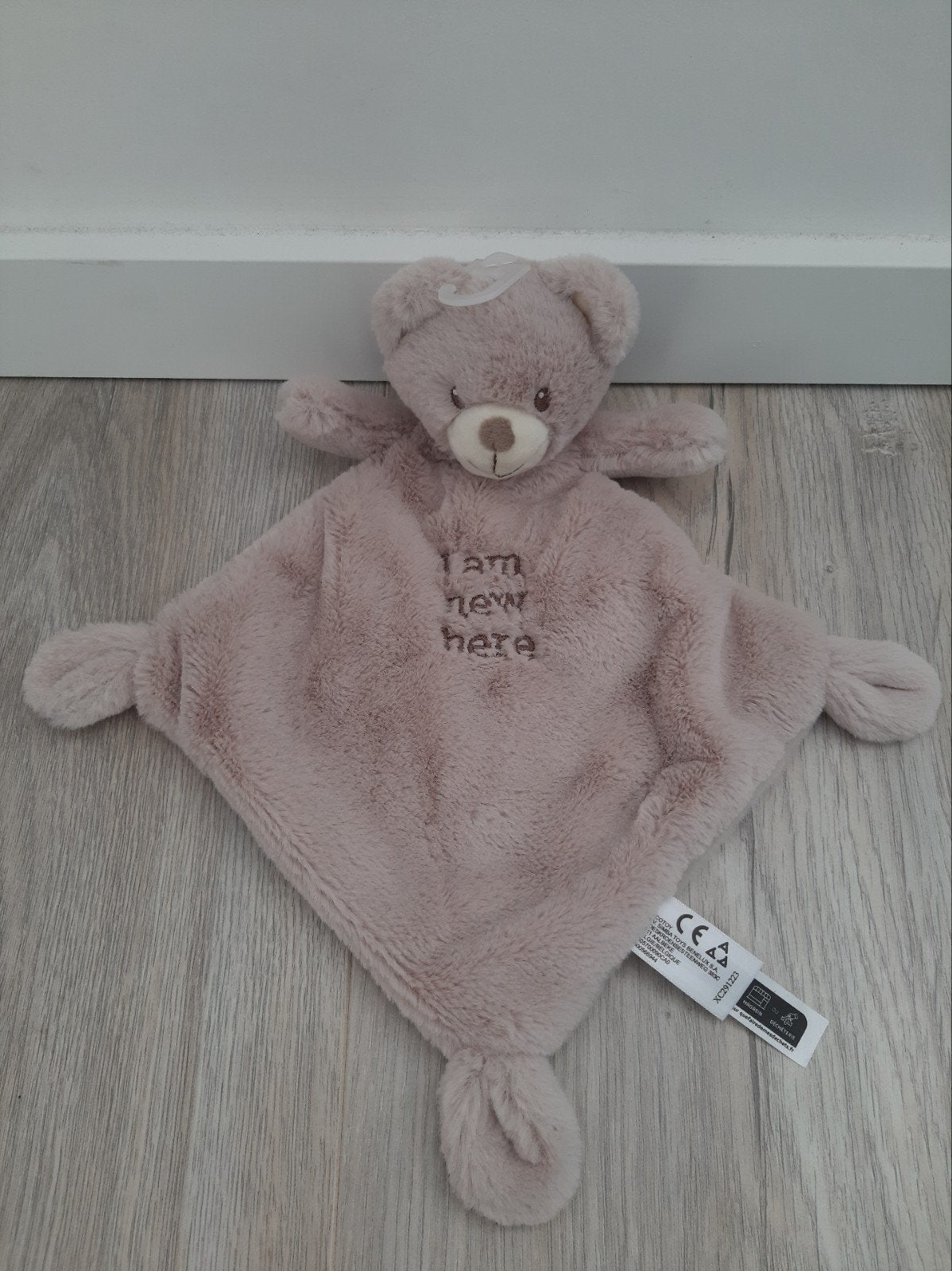 Nieuw! Knuffel knuffeldoekje nicotoy beer new here K8413, Ophalen of Verzenden, Zo goed als nieuw, Beer