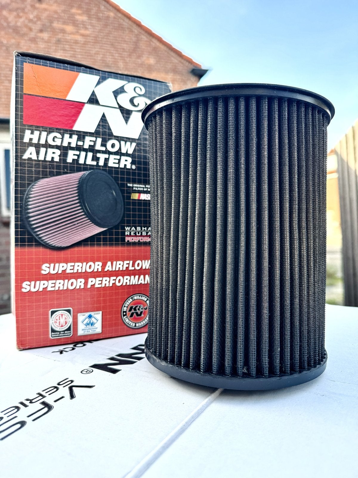 K&N High-Flow Luchtfilter voor Ford Focus RS MK3, Auto-onderdelen, Ophalen of Verzenden, Gebruikt, Ford