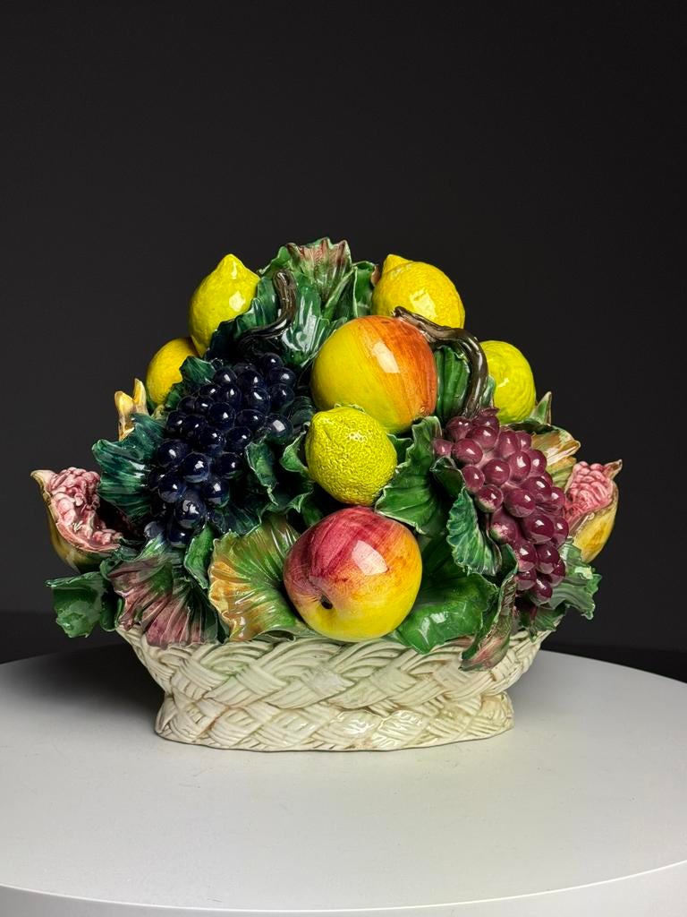 Majolica keramiek fruitstuk Italiaans, Ophalen
