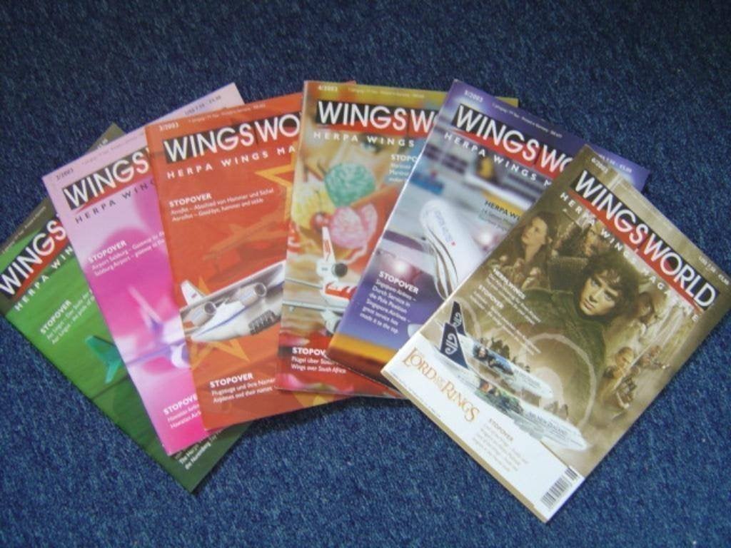 Herpa Wingsworld jaargang 2003, 6 tweetalige tijdschriften!, Ophalen of Verzenden, Zo goed als nieuw, Overige typen