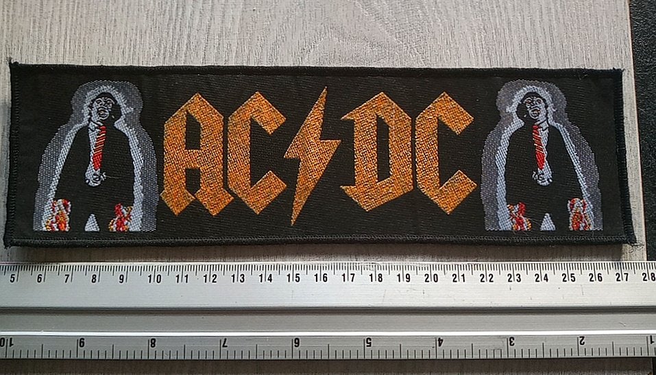 AC/DC Powerage zeer zeldzame vintage 1980 strip patch 31, Verzenden, Nieuw, Kleding