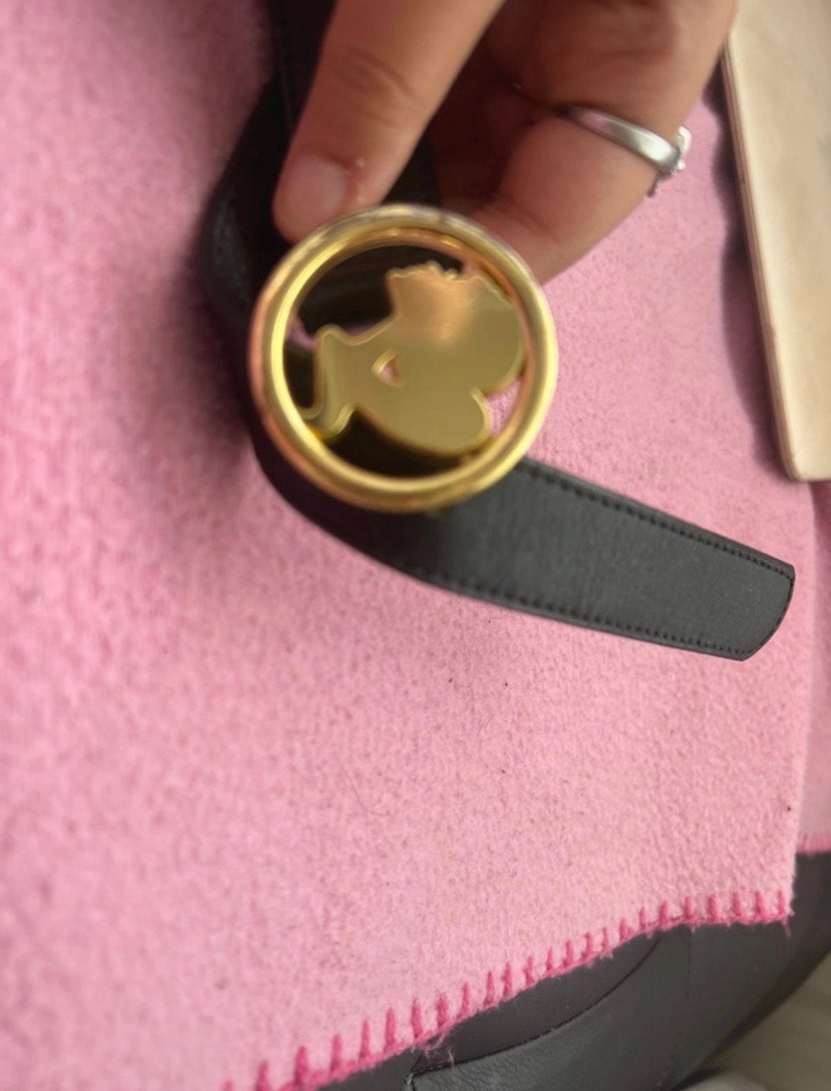 Reinders zwarte leren riem met gouden gesp, Kleding | Dames, Riemen en Ceinturen, Minder dan 3 cm, 90 tot 100 cm, Tailleriem, Ophalen of Verzenden
