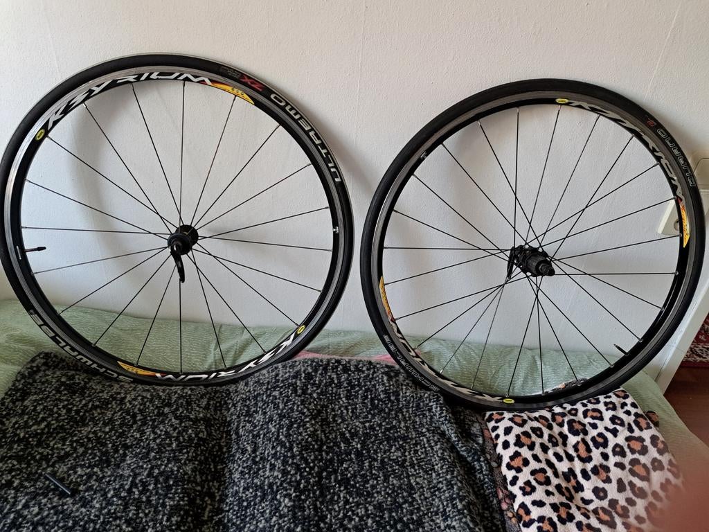Mavic Ksyrium equipe 9/10 speed wielen, Fietsen en Brommers, Fietsonderdelen, Ophalen of Verzenden, Gebruikt, Wiel