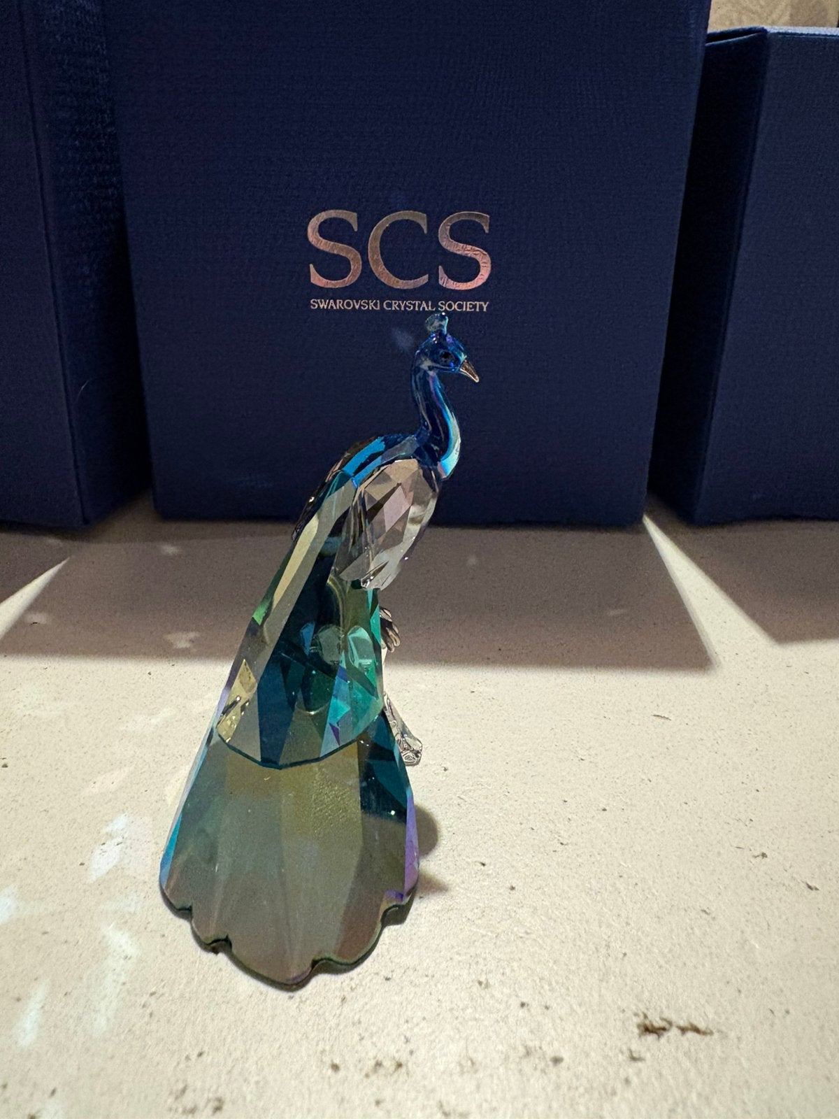 Swarovski scs pauw, Verzamelen, Ophalen of Verzenden, Zo goed als nieuw, Figuurtje