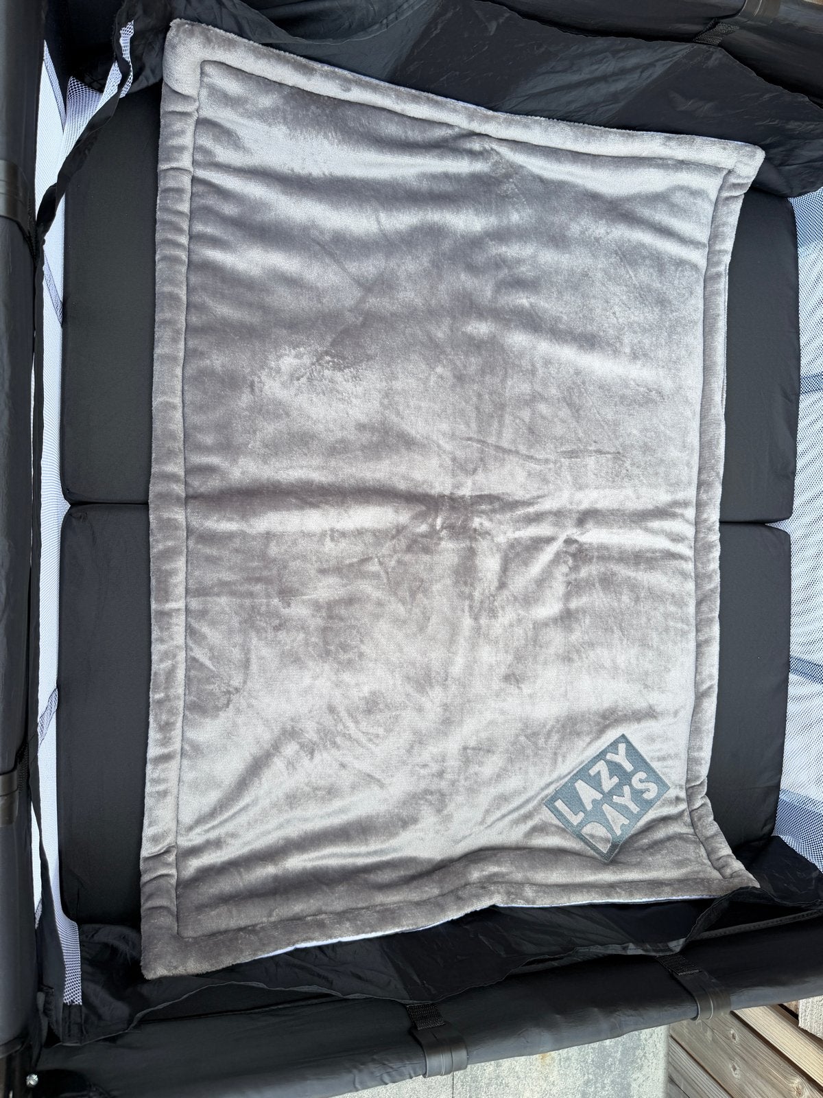 Boxkleed grijs gestreept, Ophalen of Verzenden, Zo goed als nieuw, Boxkleed
