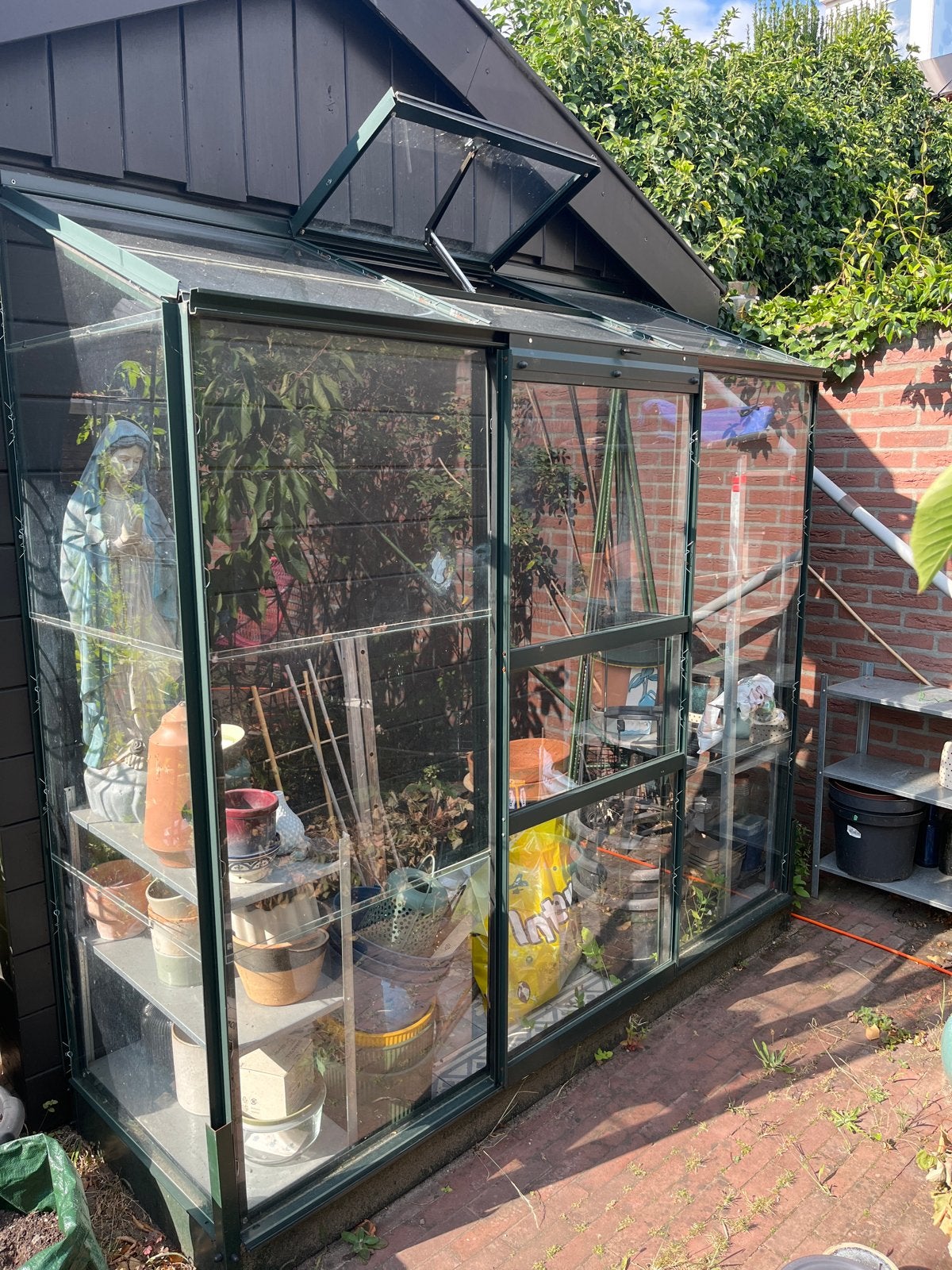 Royal Well Muurkas Wall Garden 62 - 69 x 194 cm - glas-, Ophalen, Gebruikt, Muurkas, Glas