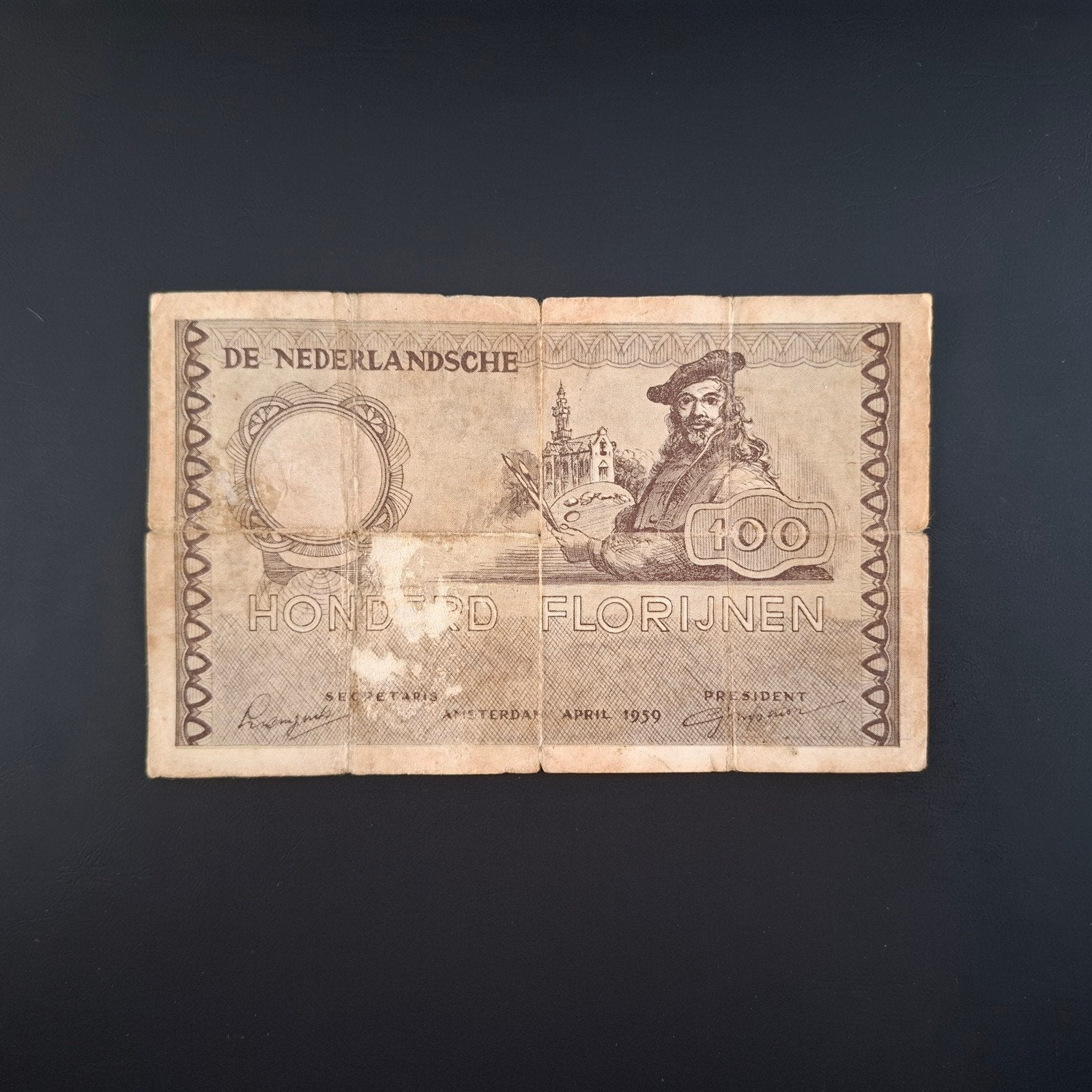 100 florijn Nederland #019, Ophalen of Verzenden, 100 gulden, Los biljet