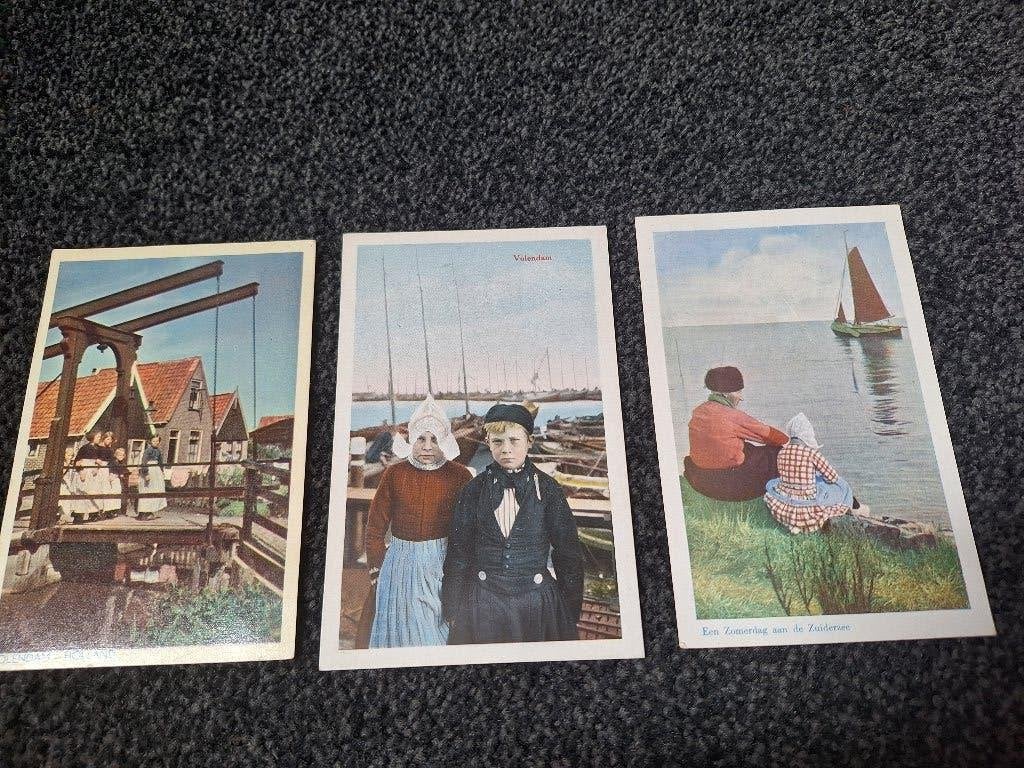 3x ansicht Volendam - klederdracht, Verzenden, 1920 tot 1940, Ongelopen, Klederdracht