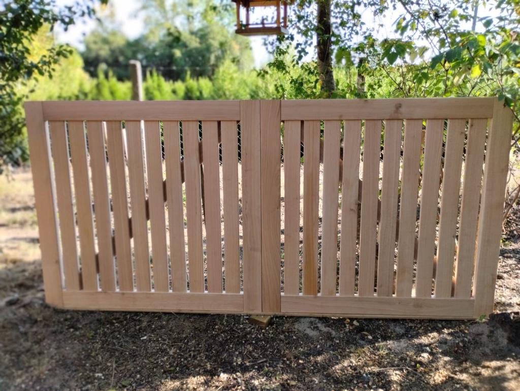 Massief eiken hekwerk eiken sierhek eiken poort, Ophalen of Verzenden, Nieuw, Hout