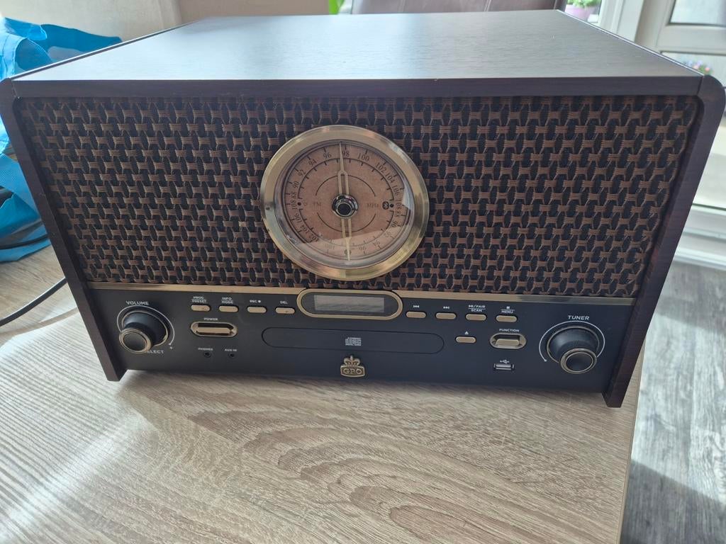 GPO Chesterton  retro muziek entertainment dab+, Audio, Tv en Foto, Platenspelers, Ophalen of Verzenden, Zo goed als nieuw, Platenspeler
