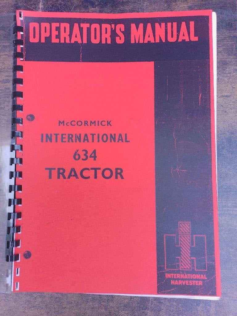 Mc cormick international 634 tractor handleiding, Verzenden, Gelezen, Tractor en Landbouw