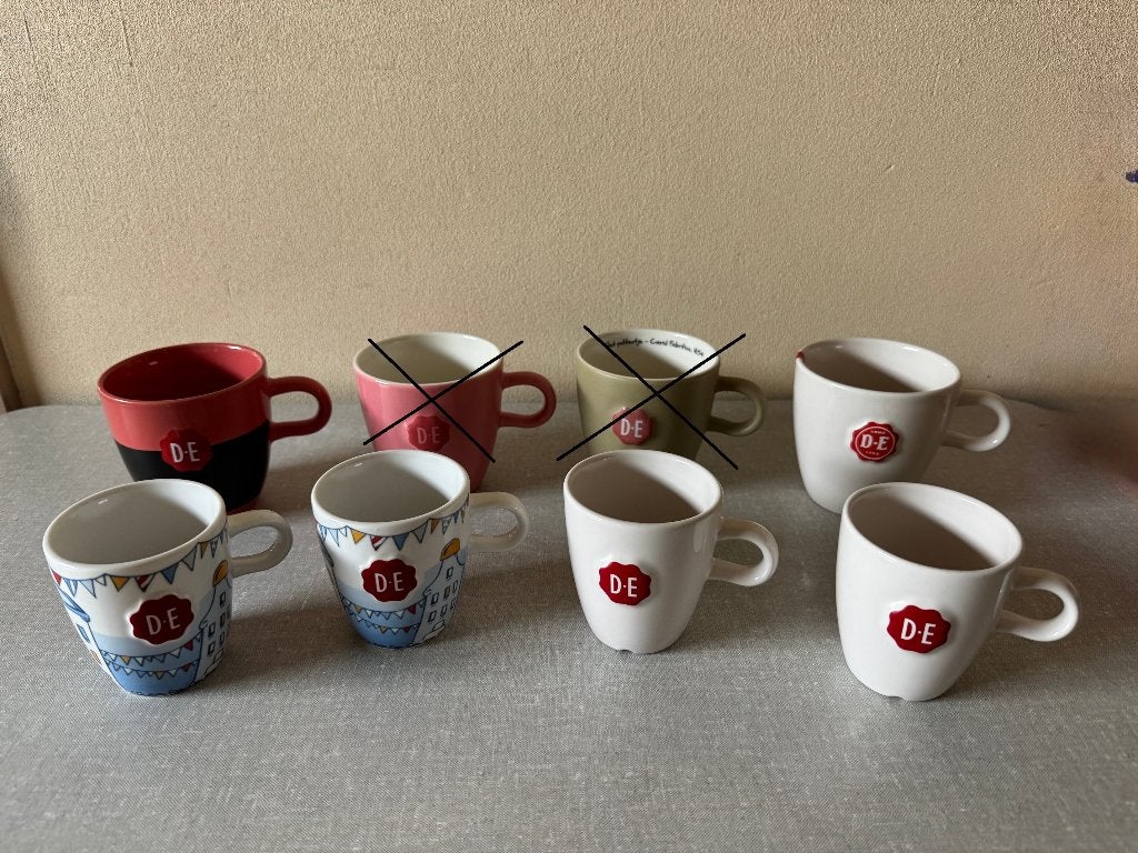 NIEUWE mokken - mokjes van Douwe Egberts D.E., Overige merken, Nieuw, Ophalen of Verzenden, Overige stijlen