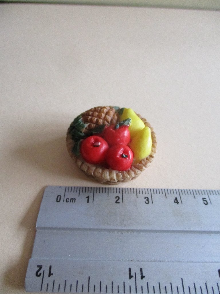 poppenhuis Fruitmand Polyresin, Ophalen of Verzenden, Gebruikt, Decoratie