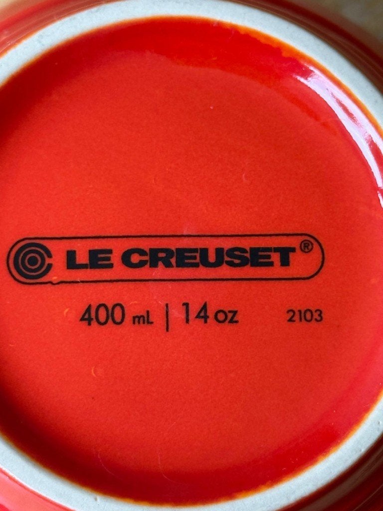 Large mugs x2 LE CREUSET, Zo goed als nieuw, Steen/keramiek, Oranje, Le Creuset