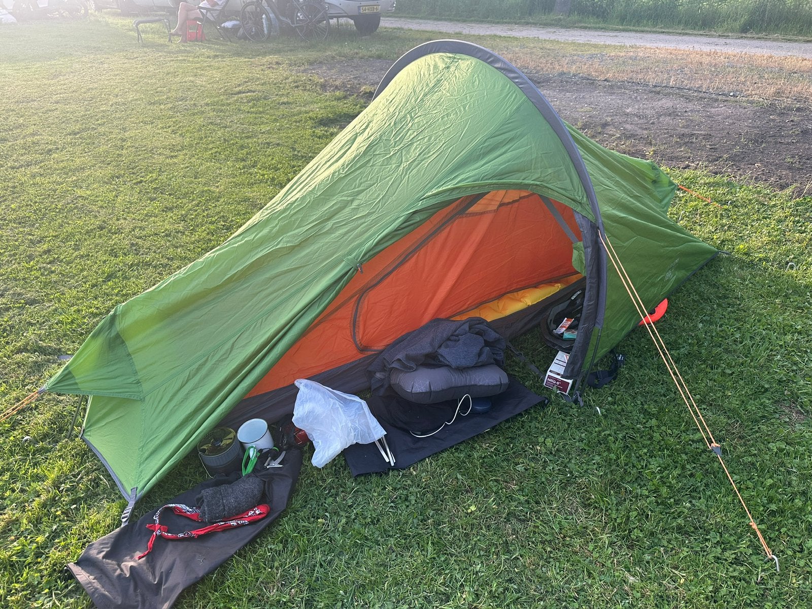 Vango Nevis 100 lichtgewicht 1-persoonstent, Ophalen of Verzenden, Zo goed als nieuw, Tot en met 2