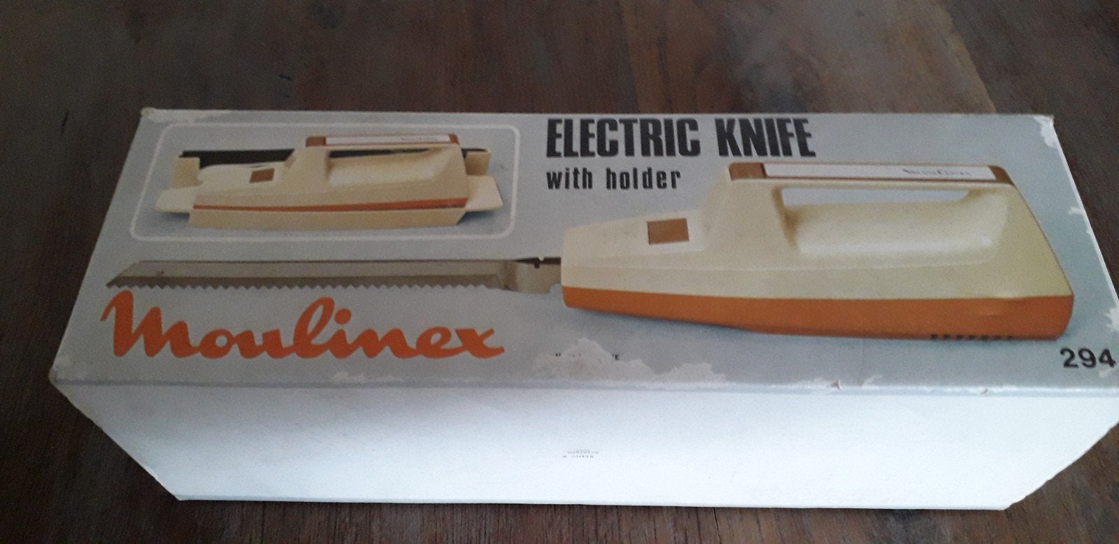 Moulinex Elektrisch Vleesmes - Vintage Keukenhulp, Kunststof, Ophalen of Verzenden, Meerkleurig, Overige merken