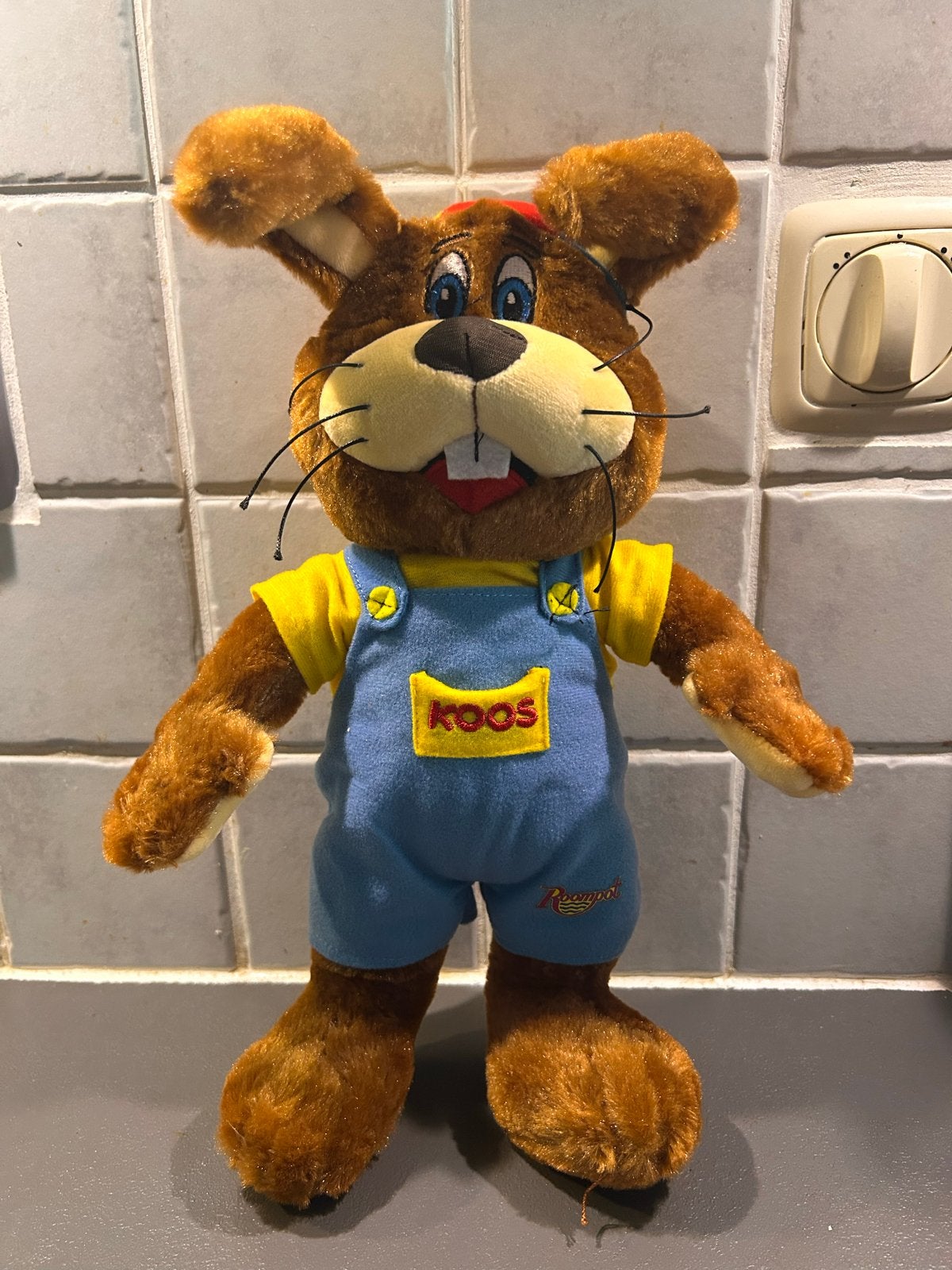 Roombot Koos Knuffel Konijn - Pluche Speelgoed, Gebruikt, Overige merken, Overige karakters, Konijn