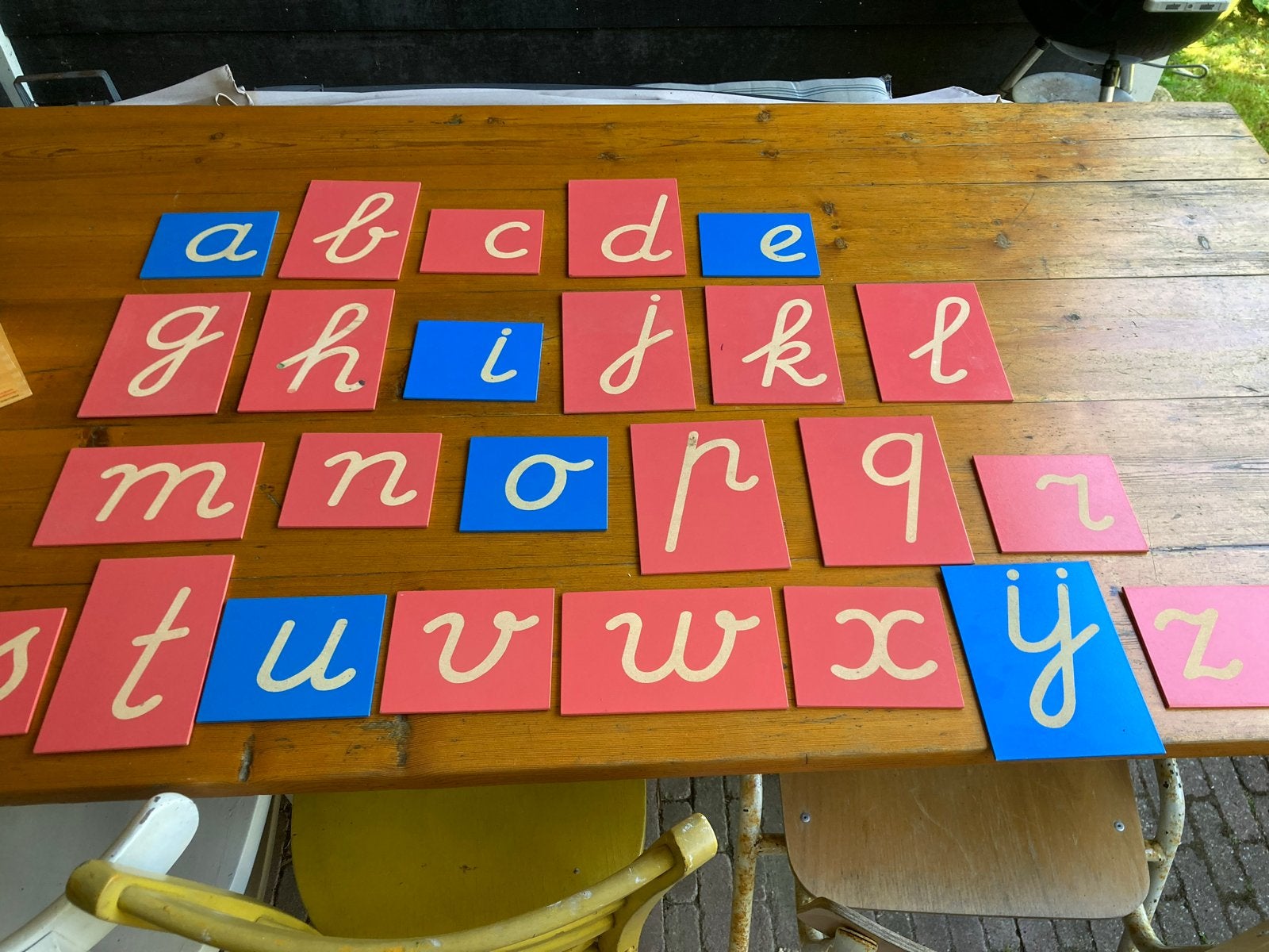 Nienhuis Montessori Schuurpapieren letters, Ophalen of Verzenden, Gebruikt, Taal en Lezen
