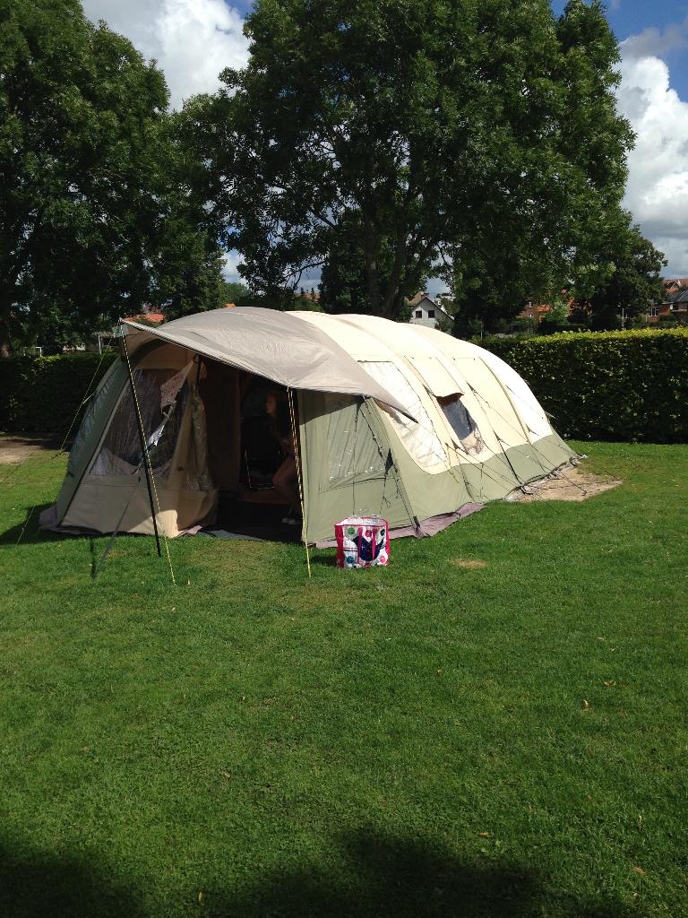 Bardani Casa Grande 460 zeer ruime 6 persoons tunneltent, Caravans en Kamperen, Tenten, tot en met 6, Gebruikt, Ophalen