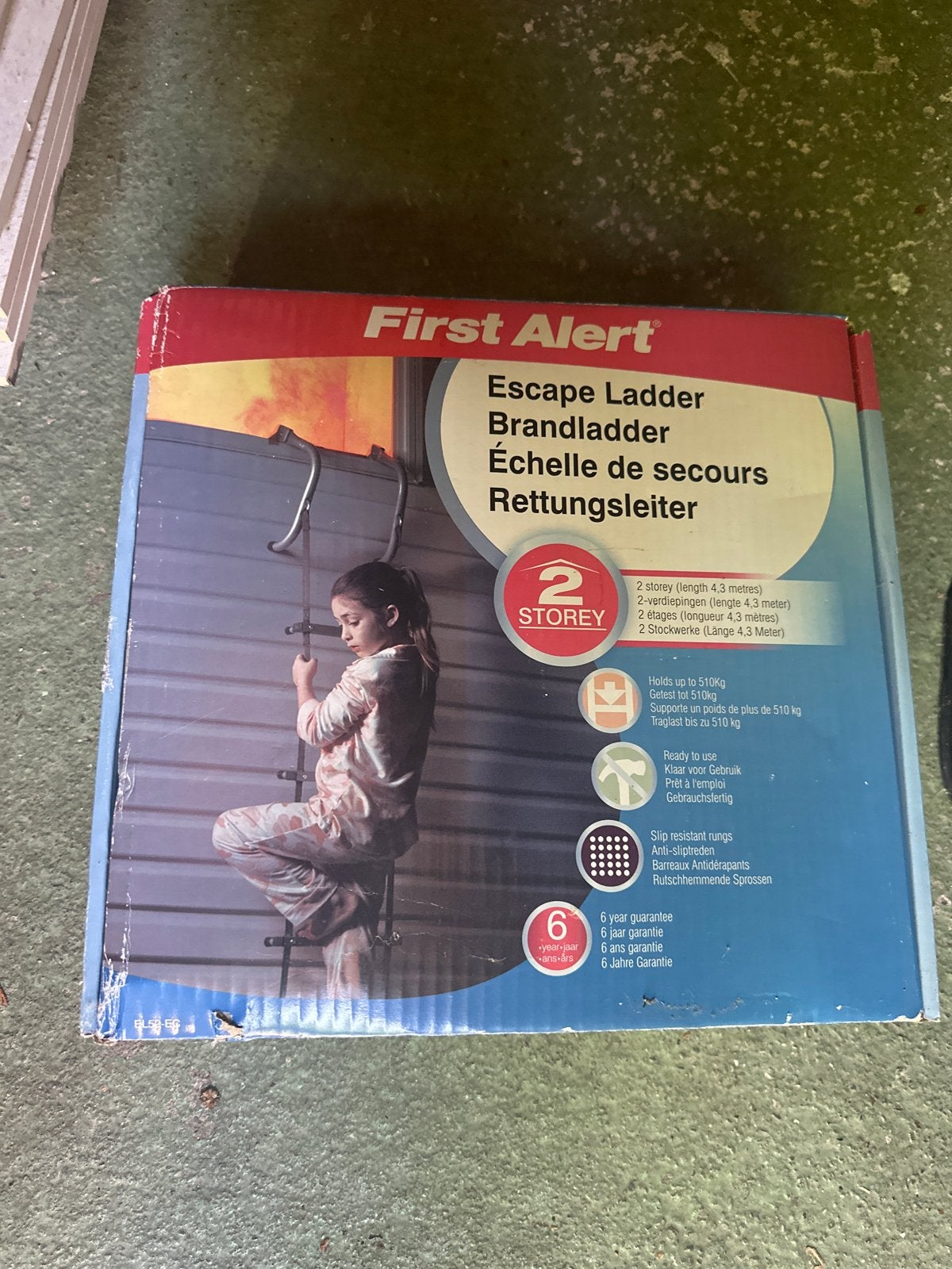 First Alert Brandladder - Noodtrap 4.3 meter, Nieuw, Ophalen of Verzenden, Ladder, Opvouwbaar of Inschuifbaar
