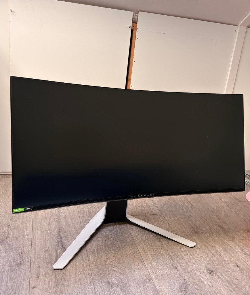 Alienware AW3423DWF QD-OLED Gaming Monitor, Curved, Alienware, Minder dan 1 ms, Zo goed als nieuw