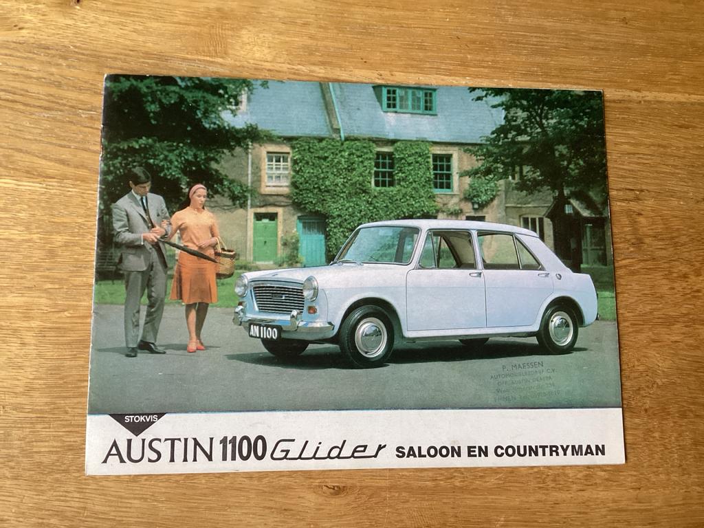 Austin 1100 Glider Saloon en Countryman brochure, Ophalen of Verzenden, Zo goed als nieuw, Overige merken