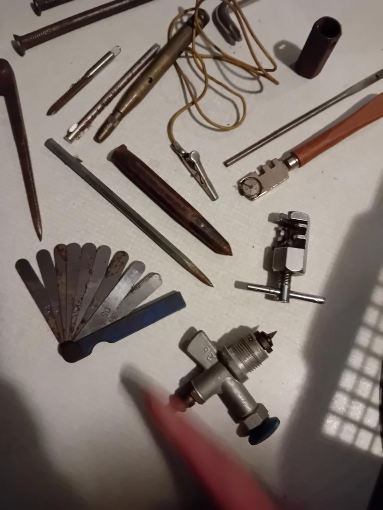 10 euro voor partij oud gereedschap en meetinstrumenten, Ophalen of Verzenden