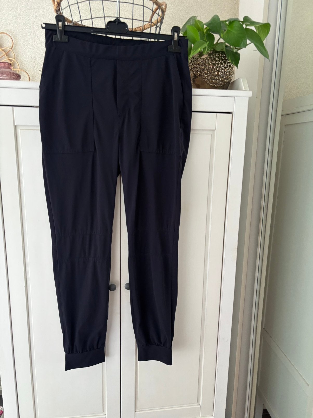 Zenggi / trvl drss travelstof broek maat M, Maat 38/40 (M), Blauw, Ophalen of Verzenden, Zo goed als nieuw