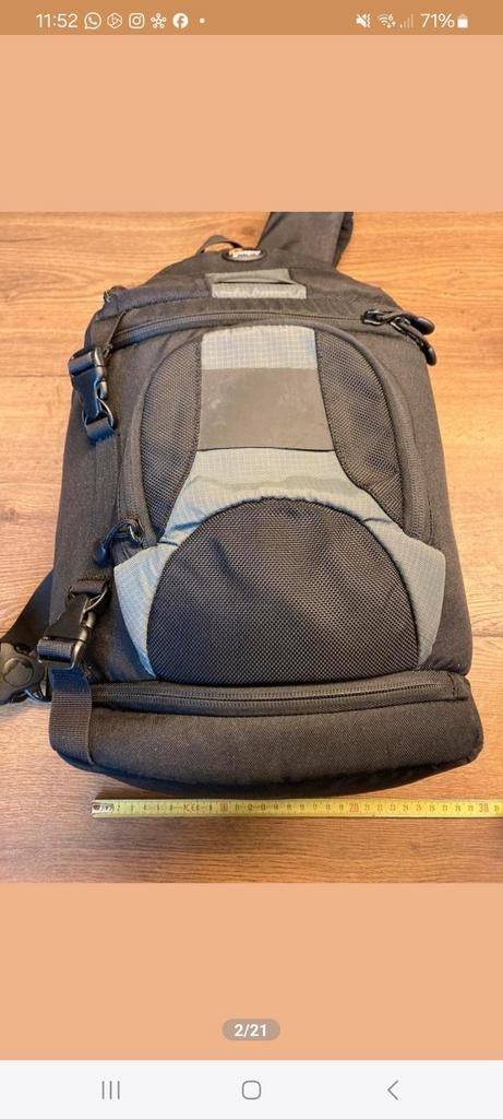 Lowepro Slingshot 200 AW Cameratas - Zwart, Gebruikt, 25 tot 40 cm, Ophalen of Verzenden, Waterdicht