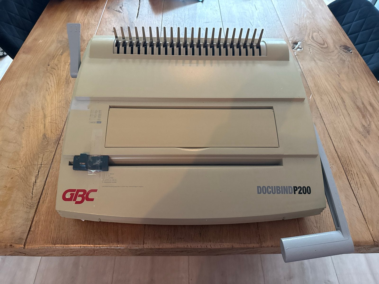 GBC Docubind P200 Inbindmachine met veel inbindruggen, Ophalen, Gebruikt