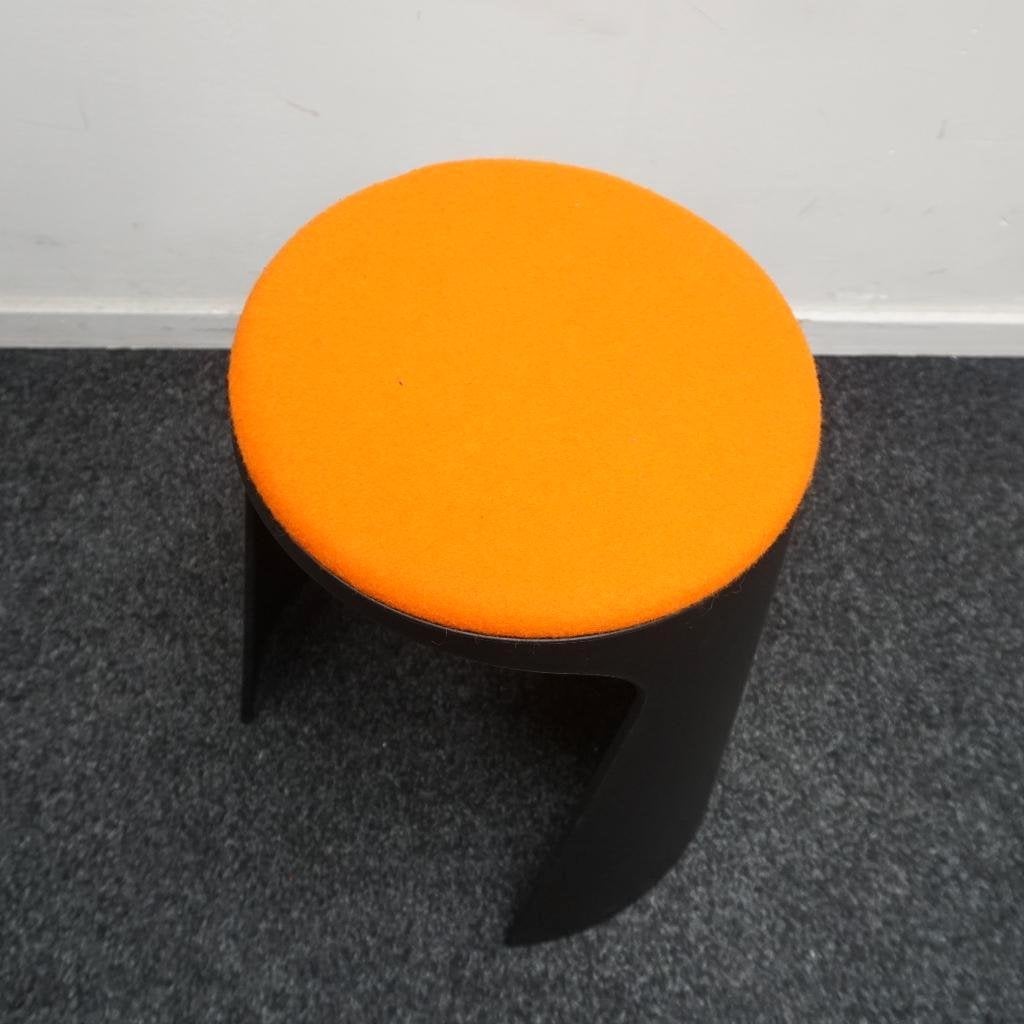 Sellex Handy Kruk | Poefje | Zit Hoogte 46 cm | Oranje, Kunststof, Gebruikt, -, -