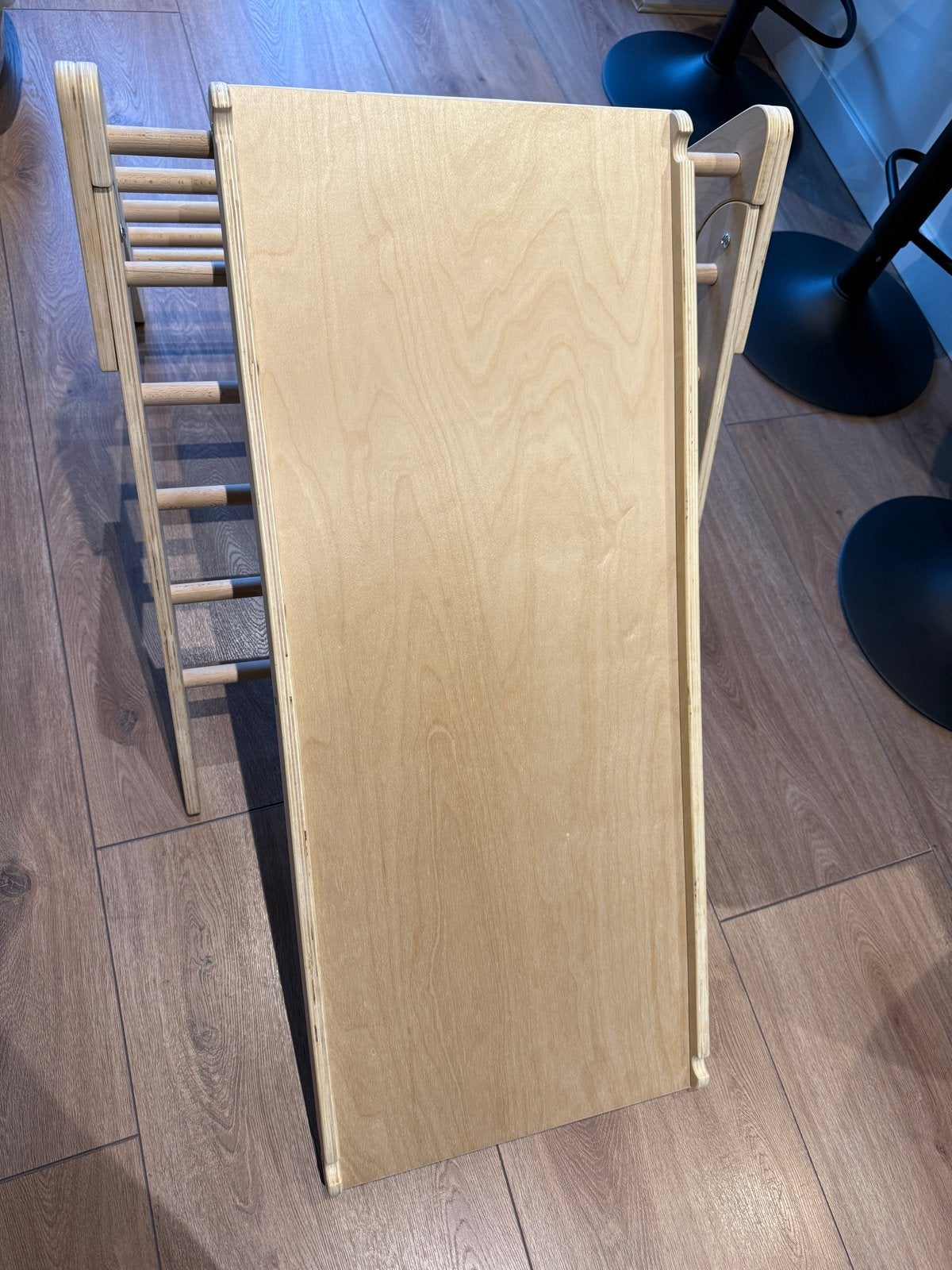 Houten klimrek met glijbaan/klimwand voor kinderen, Ophalen, Zo goed als nieuw, Glijbaan