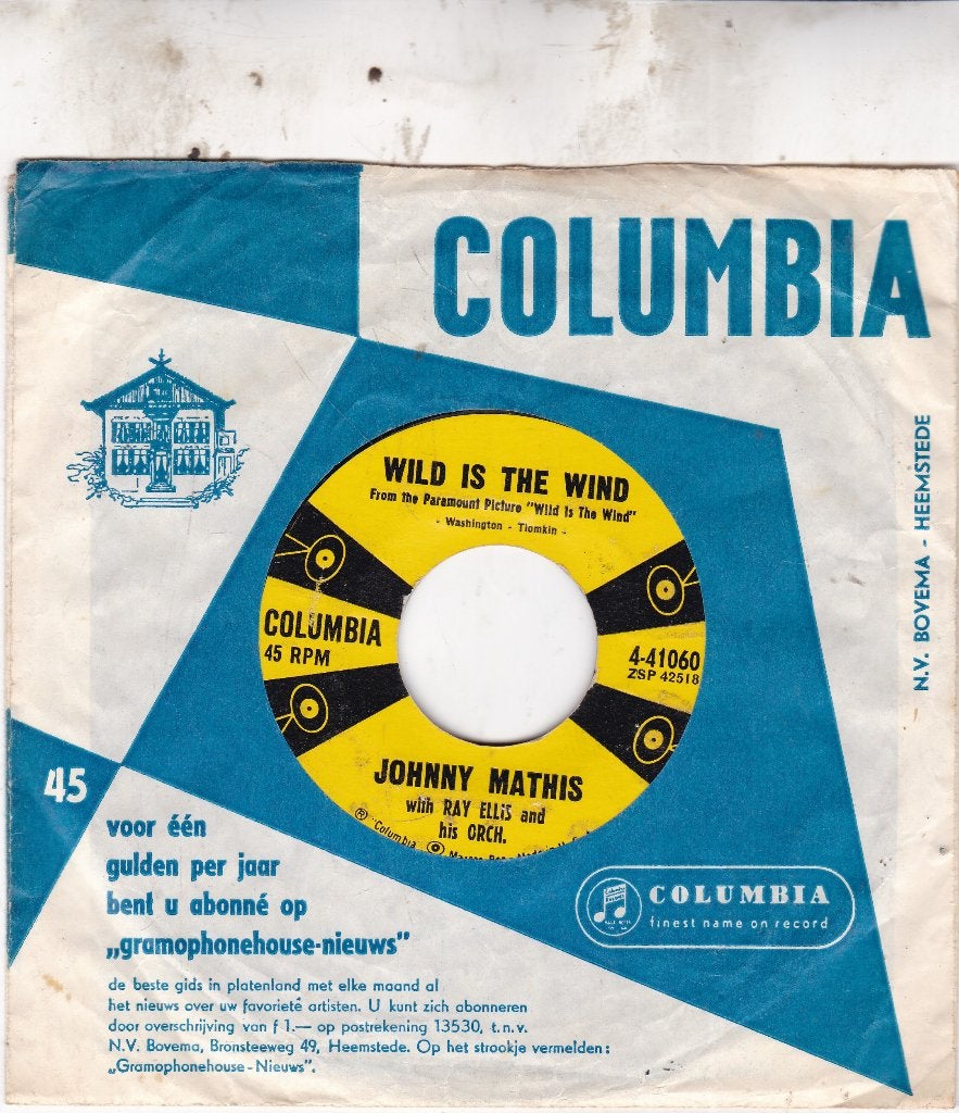 Johnny Mathis ( 1957 ), Ophalen of Verzenden, Zo goed als nieuw, 7 inch