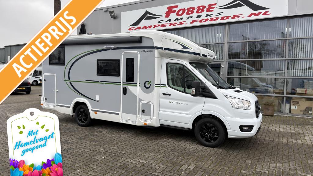 NIEUW 2026 Chausson Titanium Line 627 165PK AUTOMAAT 5 pers, Automaat, Ringverwarming, Ford, Koelkast