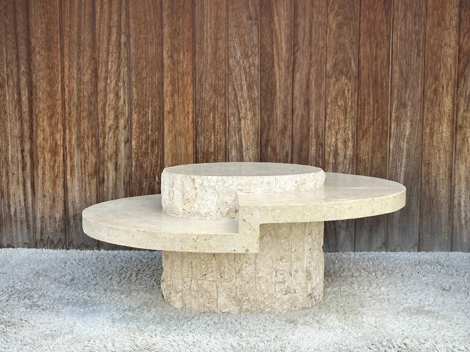 Vintage mactanstone coffeetable 1980s, Ophalen