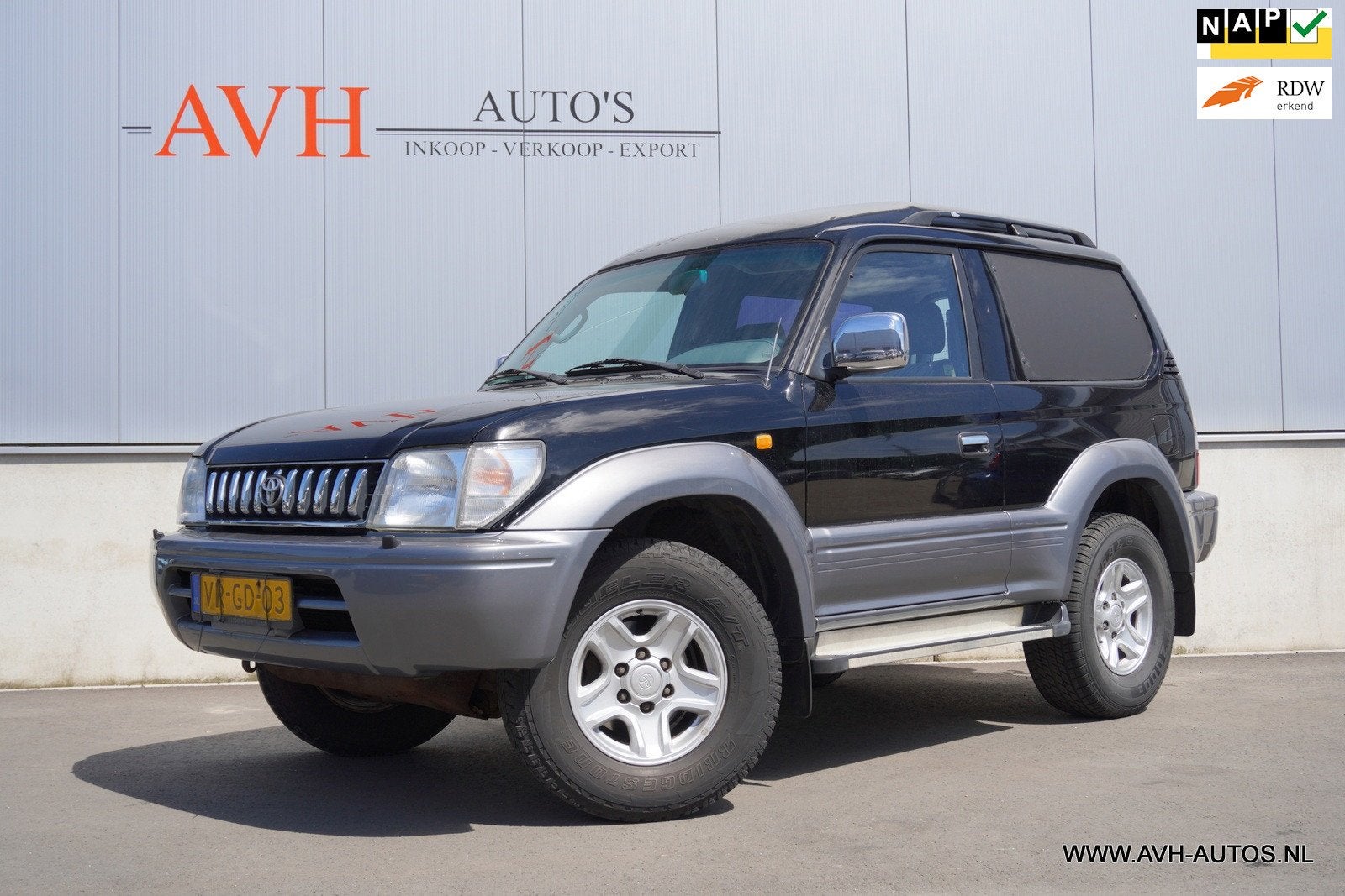 Toyota LandCruiser 3.4i V6 HR Commercial, Grijs kenteken / b, Auto's, Euro 2, Stof, Gebruikt, Metallic lak