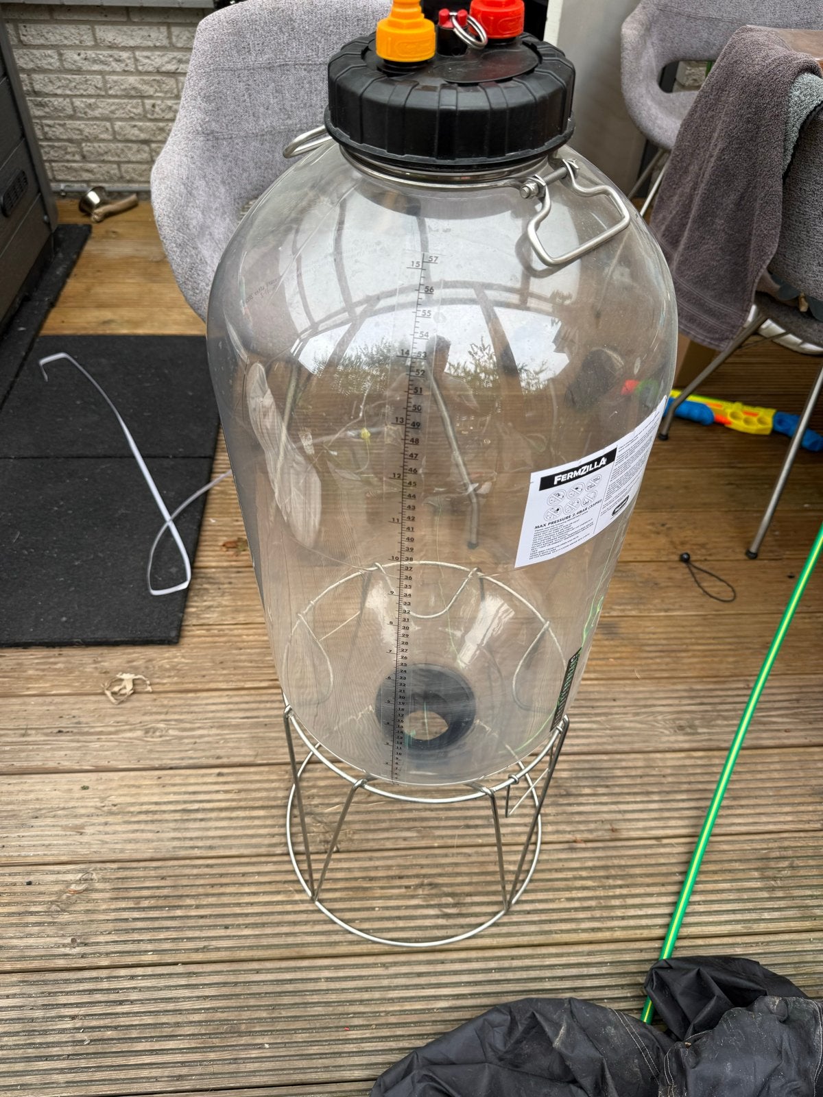 Fermzilla Gistingstank 57L met Standaard, Ophalen, Gebruikt