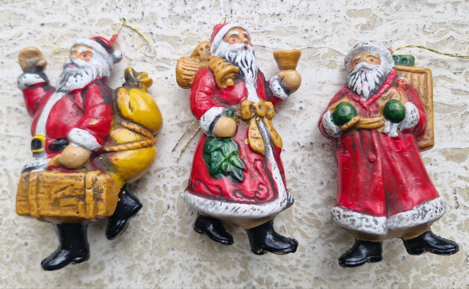 Vintage kerstdecoratie, kerstmannen  kerstballen, Ophalen of Verzenden