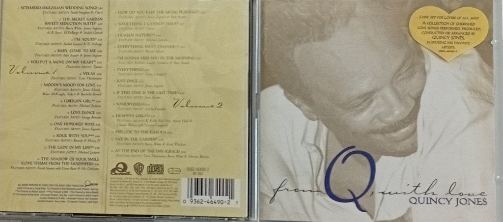 Te Koop: CD Quincy Jones – From Q with love., Ophalen of Verzenden, Zo goed als nieuw, Pop, Verzamelalbum