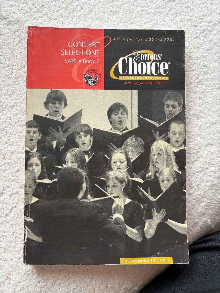 Muziekbundel Concert Selections SATB 2007-2008, J.W. Pepper, Muziek en Instrumenten, Bladmuziek, Ophalen of Verzenden, Artiest of Componist