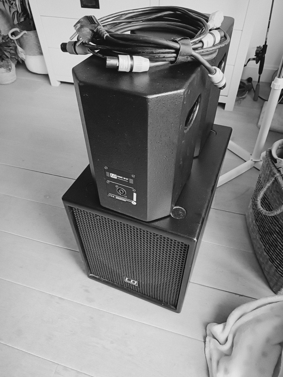 LD Systems DAVE 10 G2 Speakerset met Subwoofer, Gebruikt, Inclusief kabels, Speakerset, Ophalen of Verzenden