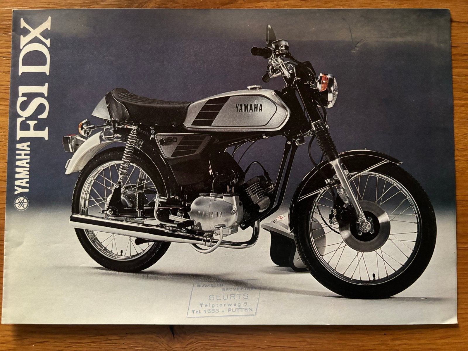 YAMAHA FS1 50 FIZZY BROMMER BROMFIETS FOLDER BROCHURE ZELDZA, Ophalen of Verzenden, Zo goed als nieuw
