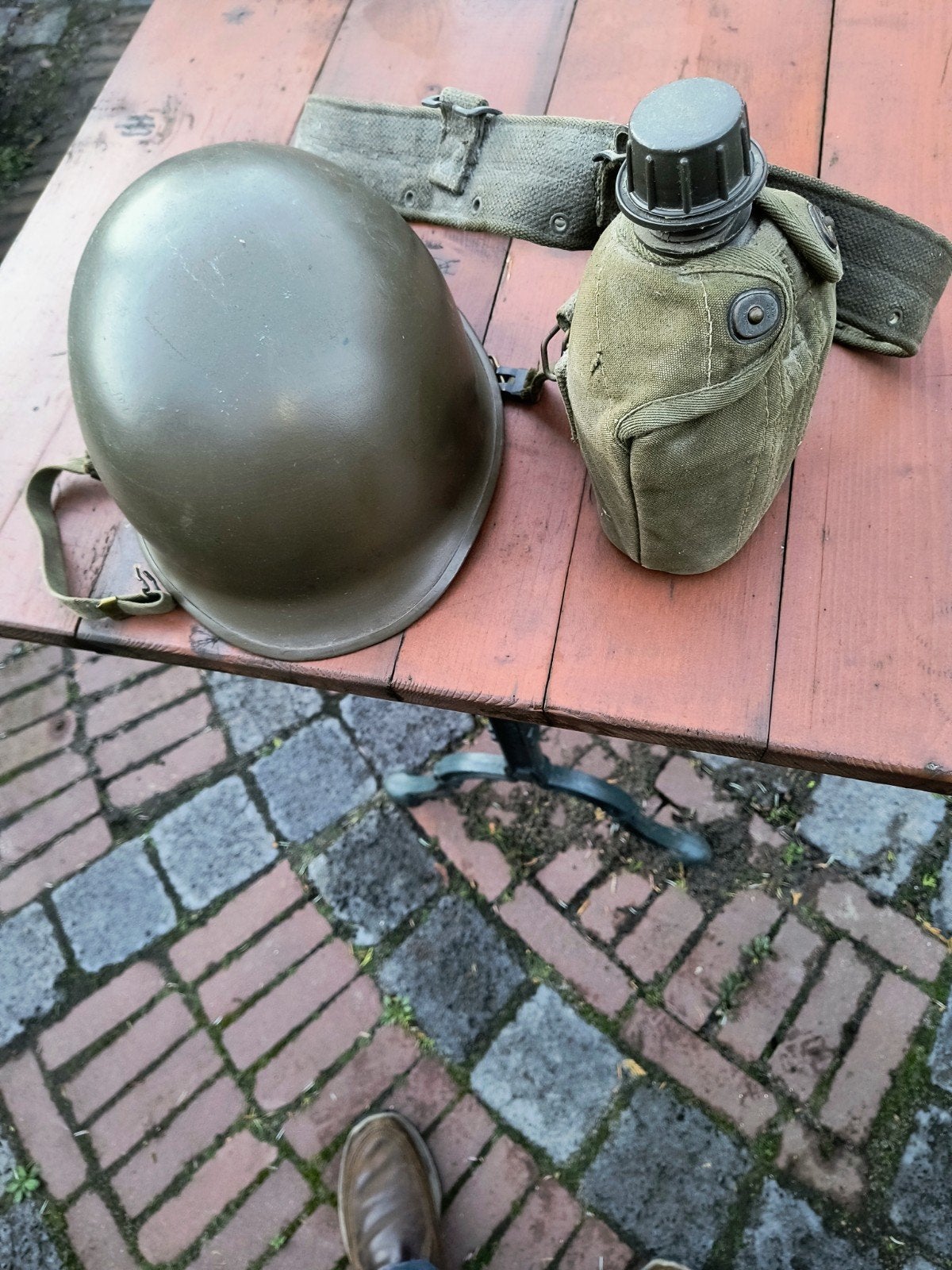 orgineel ned landmacht, Verzamelen, Ophalen of Verzenden, Nederland, Helm of Baret