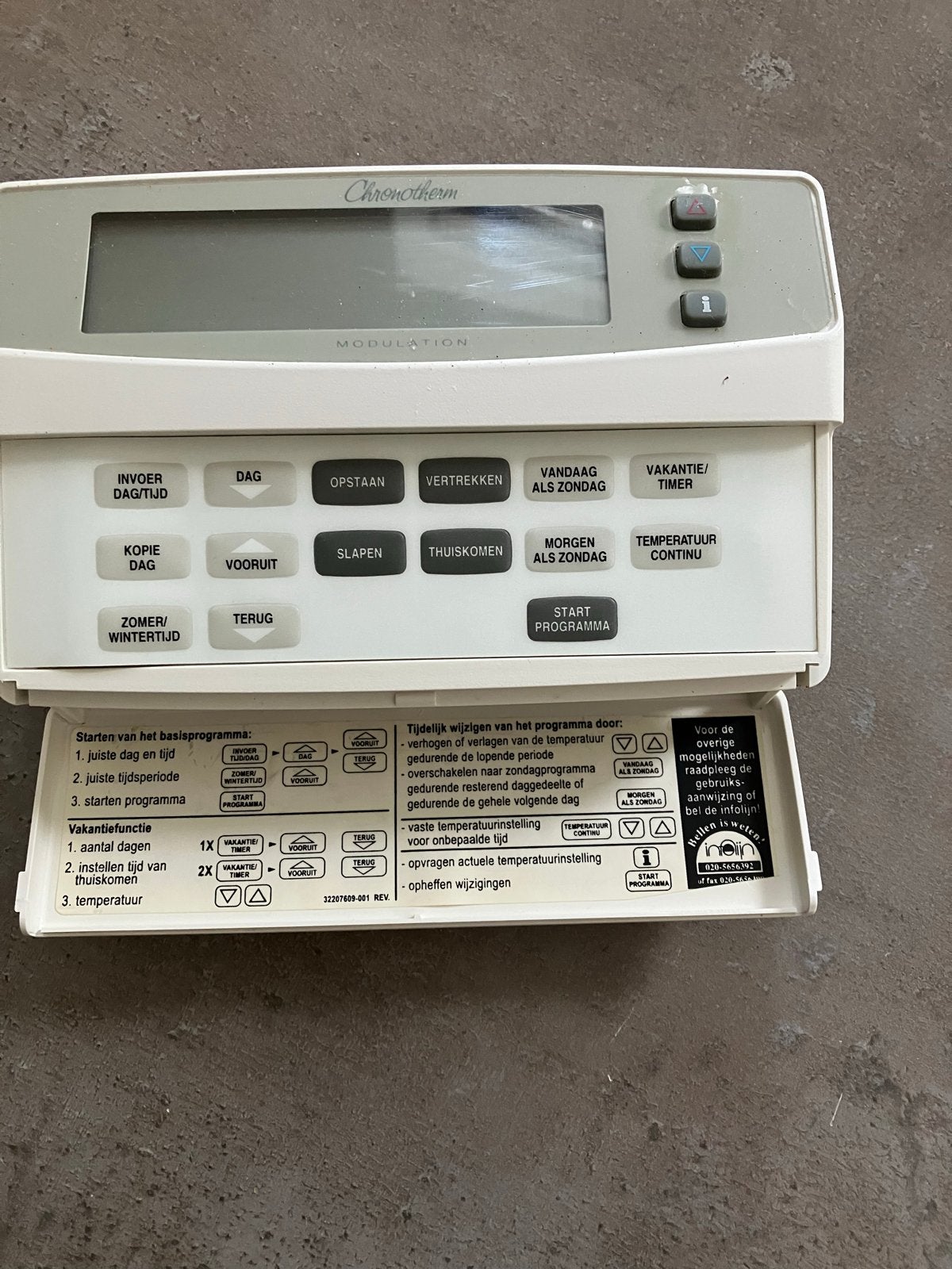 Honeywell Chronotherm Modulation Thermostaat, Doe-het-zelf en Verbouw, Ophalen of Verzenden, Gebruikt