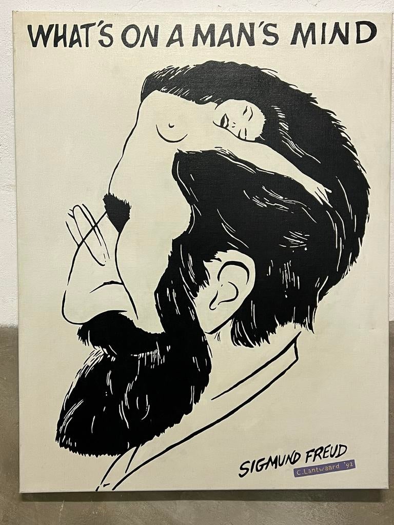 Schilderij op canvas, C. Langeweert 1992, Antiek en Kunst, Kunst | Schilderijen | Modern, Ophalen