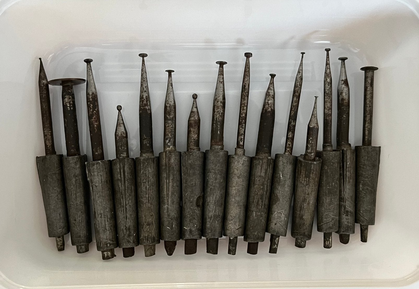 Oud goudsmid gereedschap freesjes, Ophalen of Verzenden