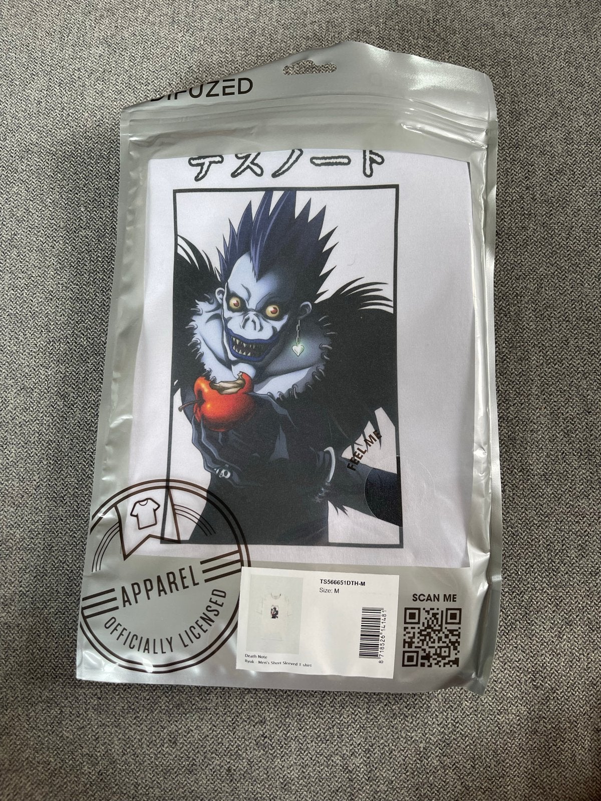 Death Note Ryuk T-shirt - Nieuw in verpakking, Maat M, Kleding | Heren, T-shirts, Ophalen of Verzenden, Nieuw, Maat 48/50 (M)